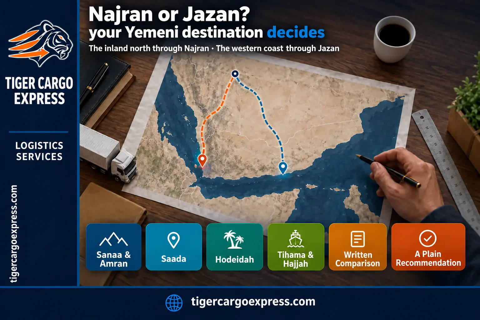 Najran or Jazan? Choosing the southern crossing by your Yemeni destination