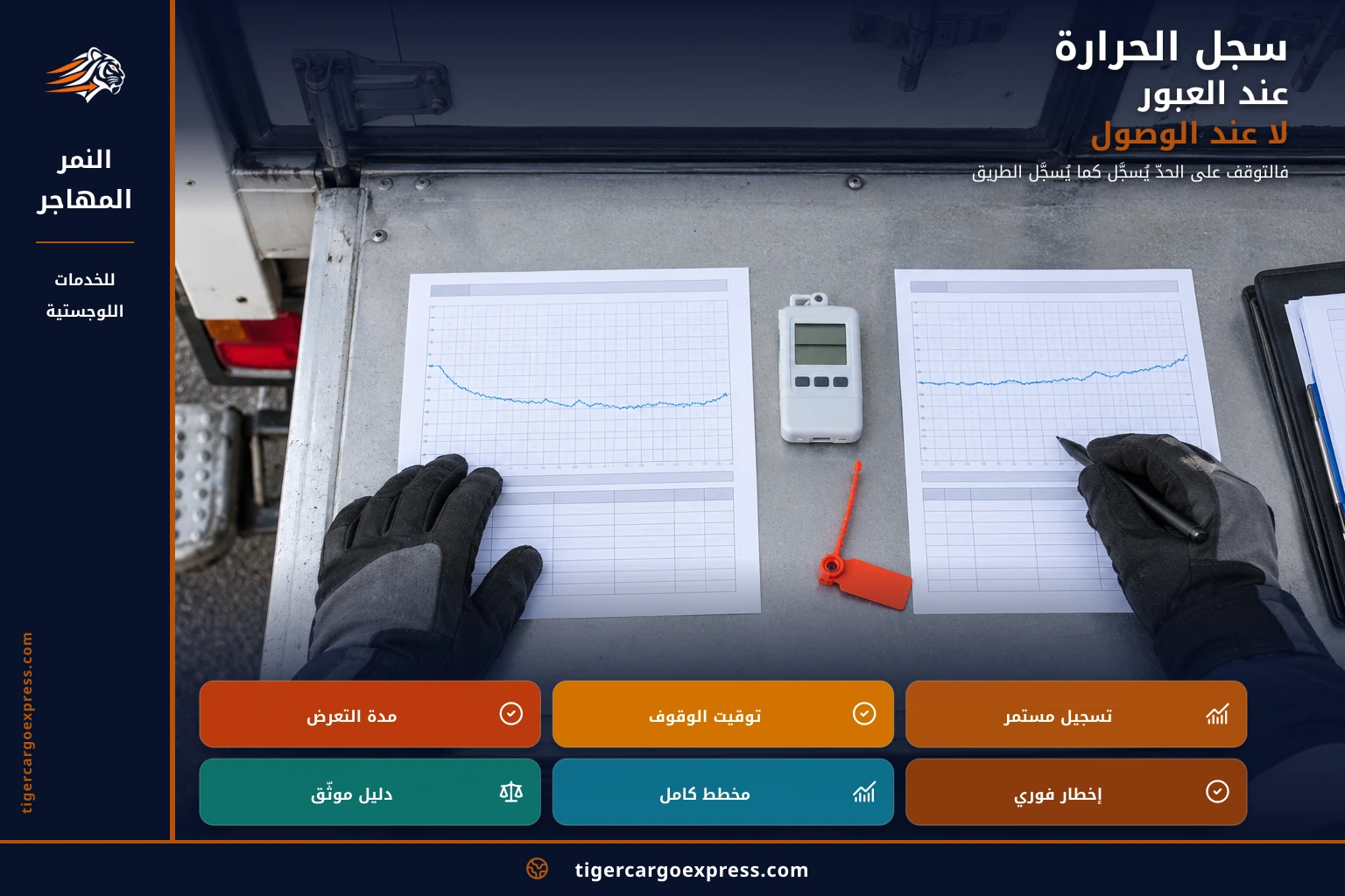 سجل الحرارة عند العبور لا عند الوصول