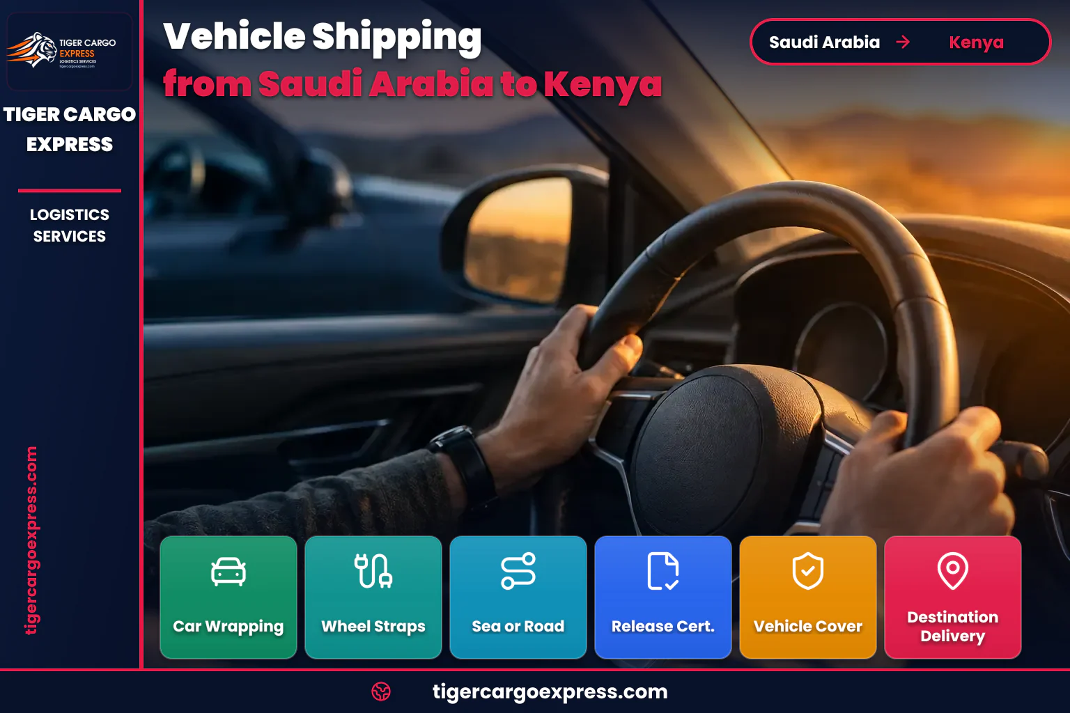 A comparison of right-hand and left-hand drive for shipping cars to Kenya