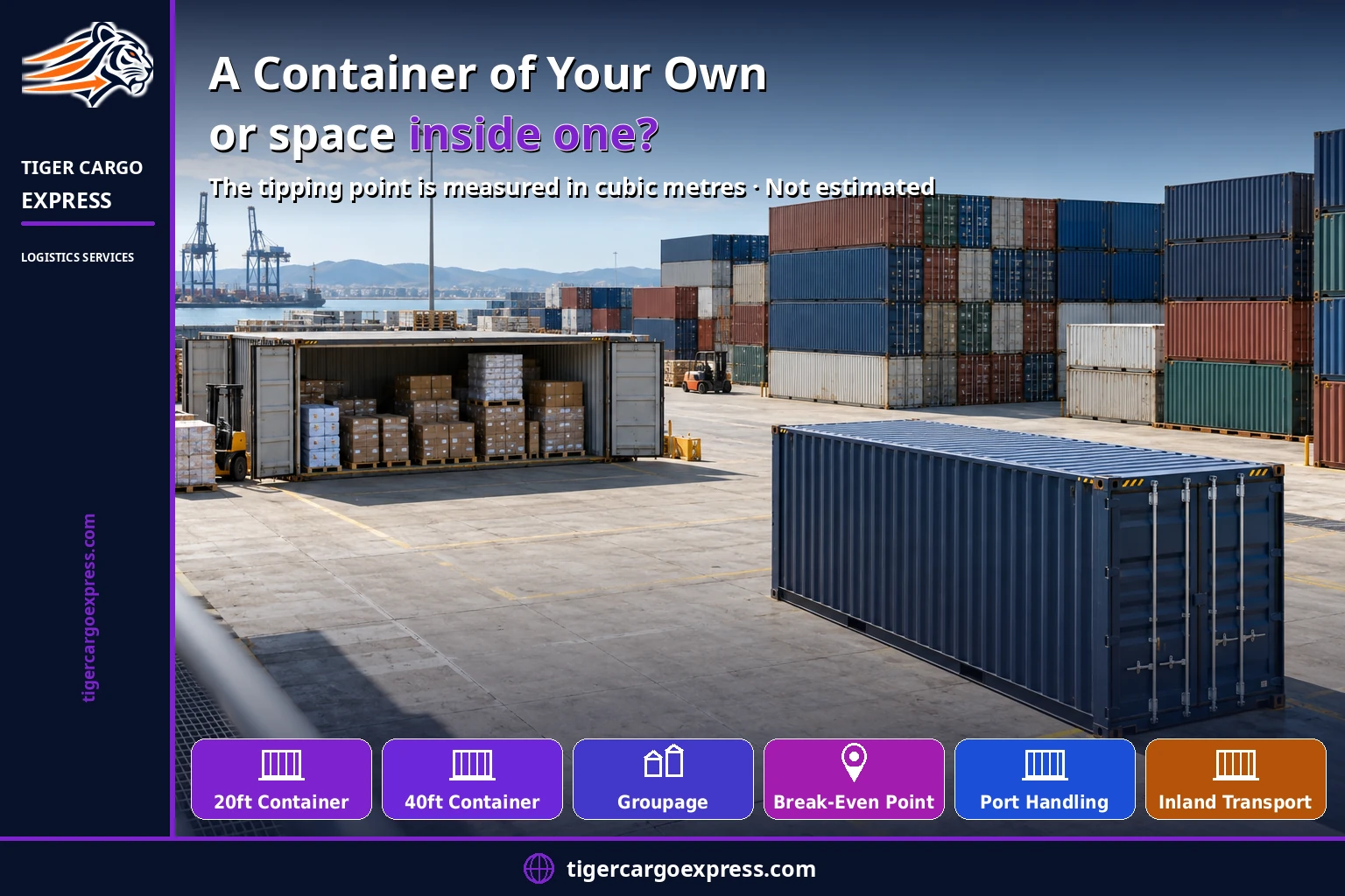 A container of your own or space inside one?