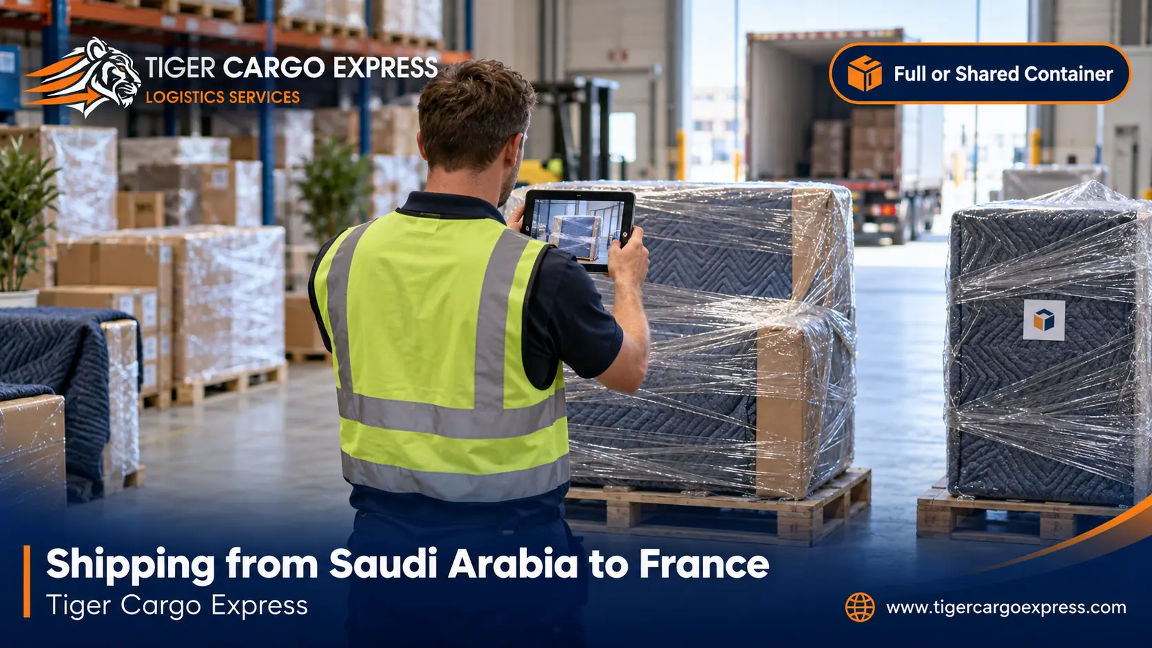 Furniture moving from Saudi Arabia to France with serial numbers recorded in the inventory