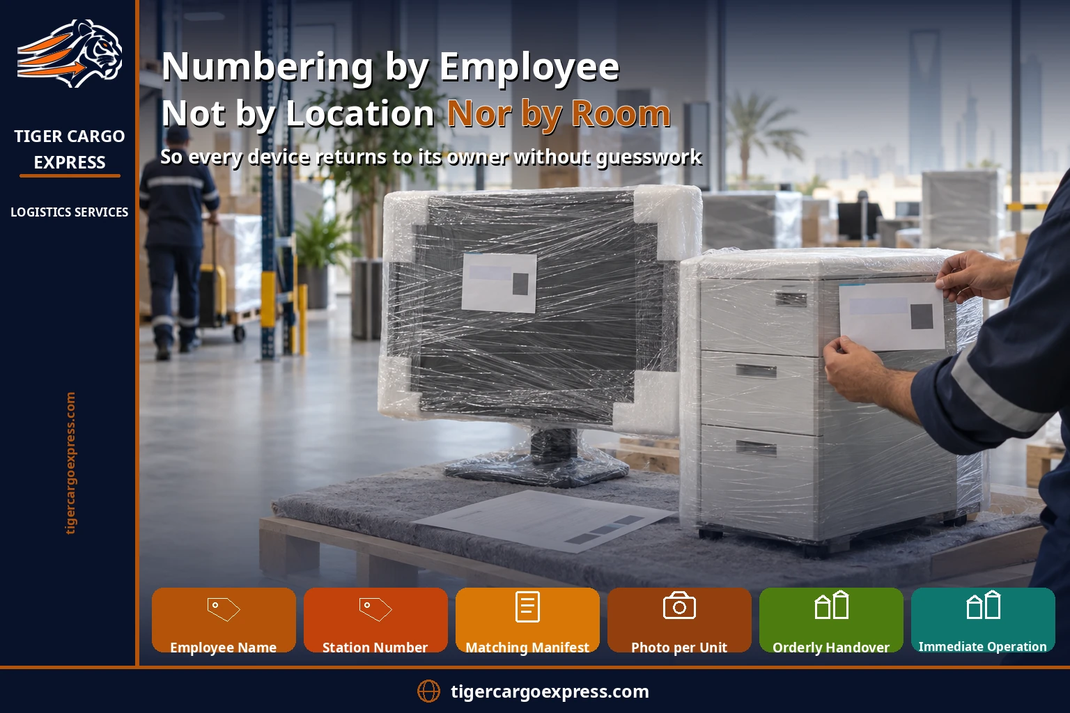 Numbering by employee, not by location or room