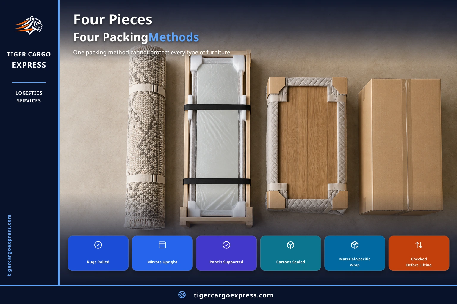 Four pieces — four entirely different methods