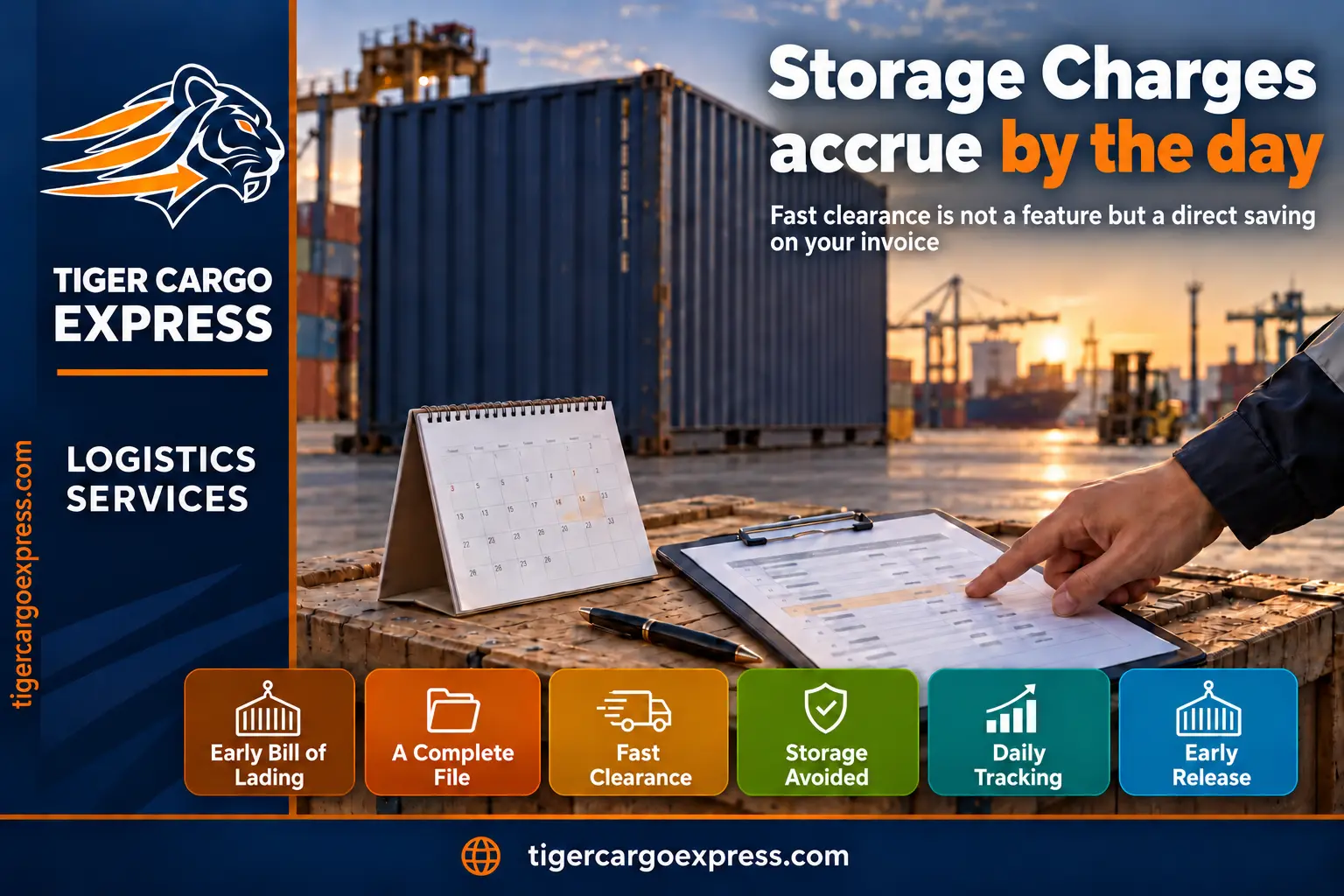 Storage charges at Port Sudan accrue by the day — and fast clearance is a direct saving