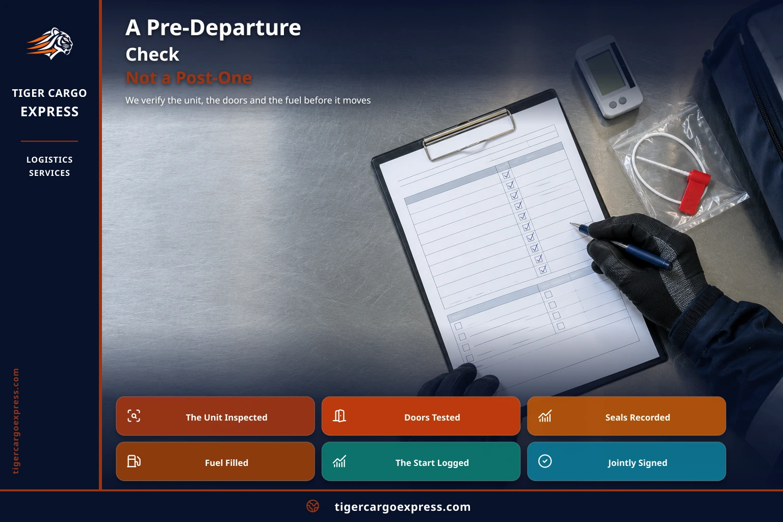 A pre-departure check rather than a post-one