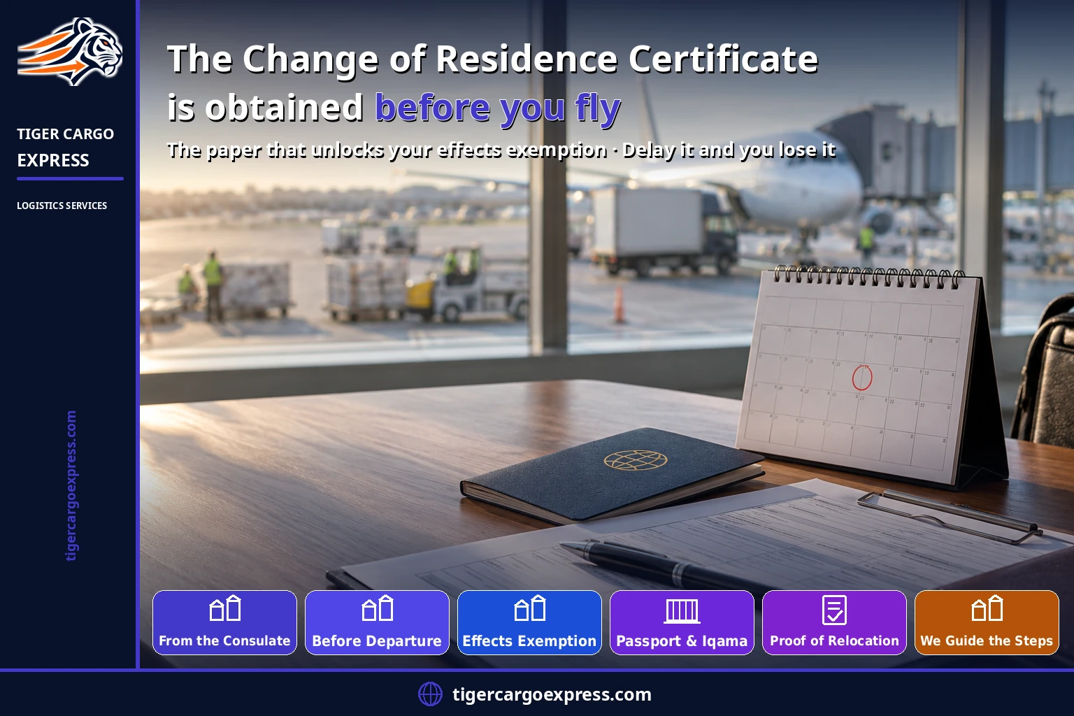 The residence certificate before you fly — a paper issued only once