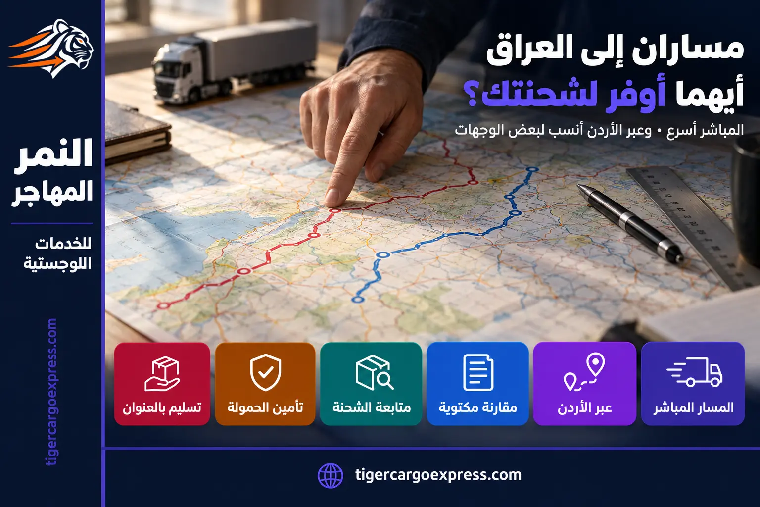 مساران إلى العراق: المنفذ المباشر أم المسار عبر الأردن؟