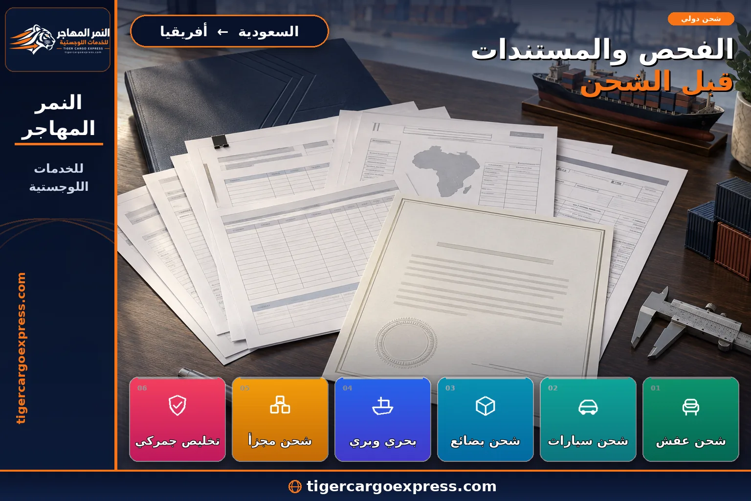 مستندات التخليص والترانزيت للشحن من السعودية إلى الدول الأفريقية