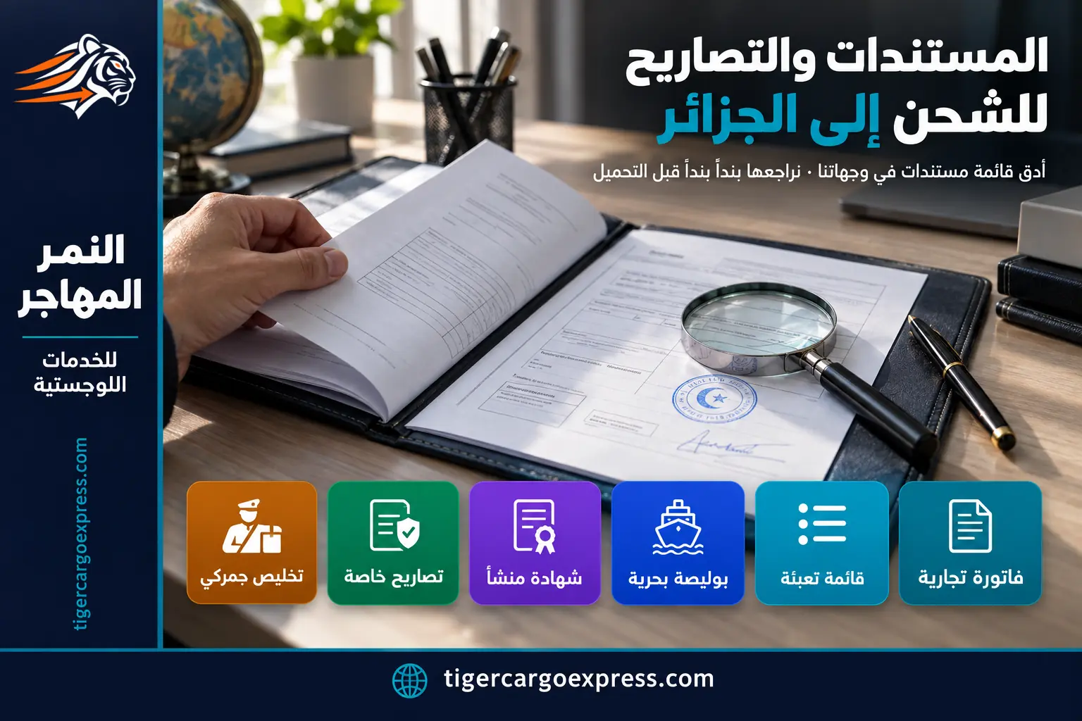 المستندات والتصاريح المطلوبة للشحن من السعودية إلى الجزائر