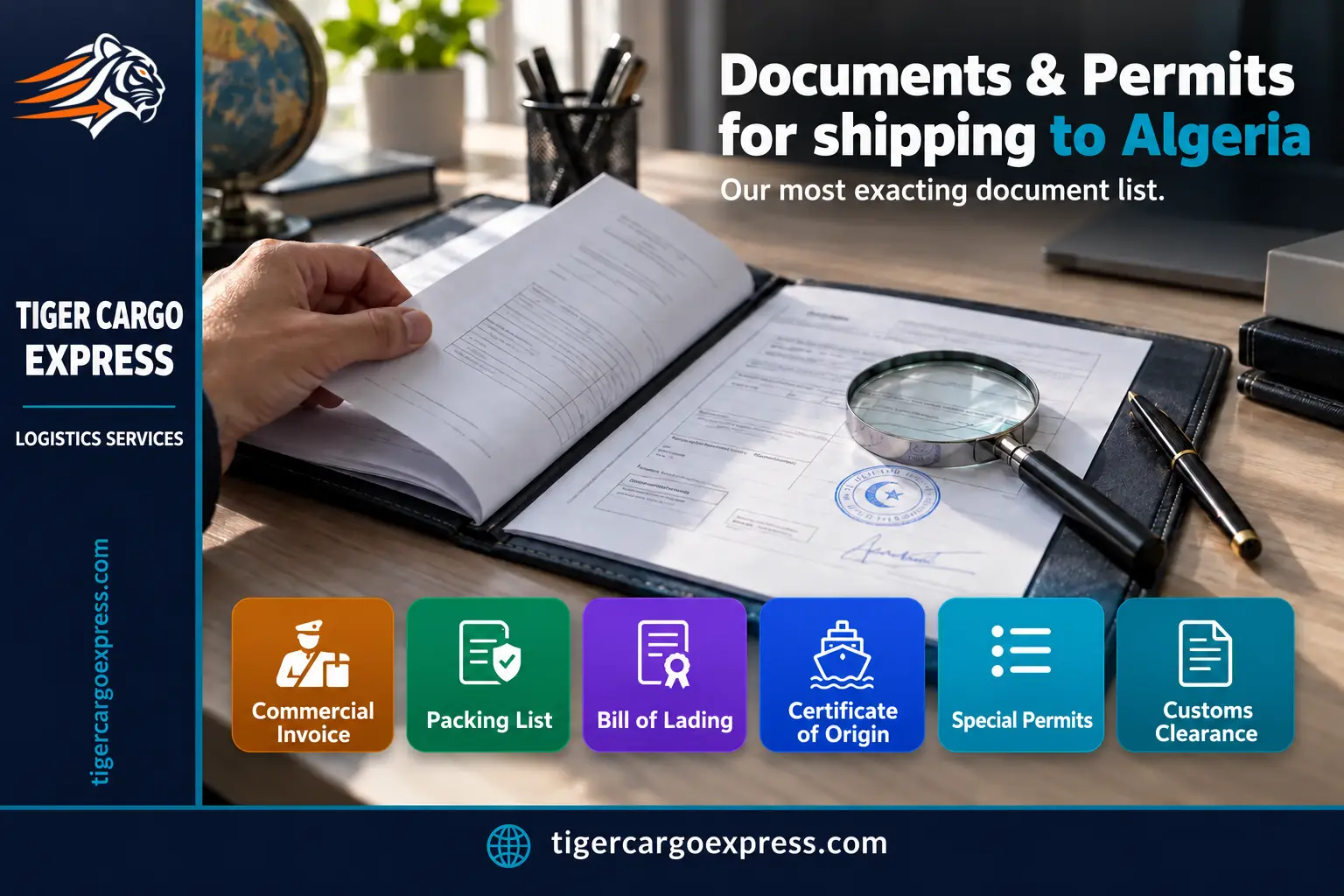 Documents and permits required for shipping from Saudi Arabia to Algeria