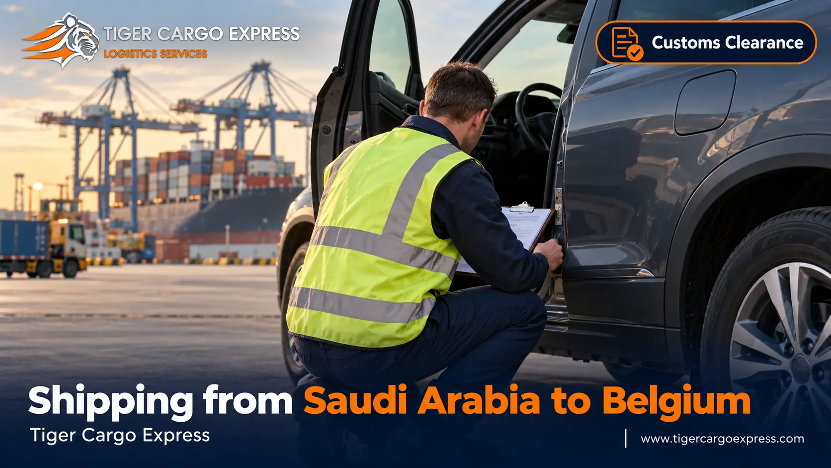 Documents required for shipping from Saudi Arabia to Belgium and vehicle paperwork