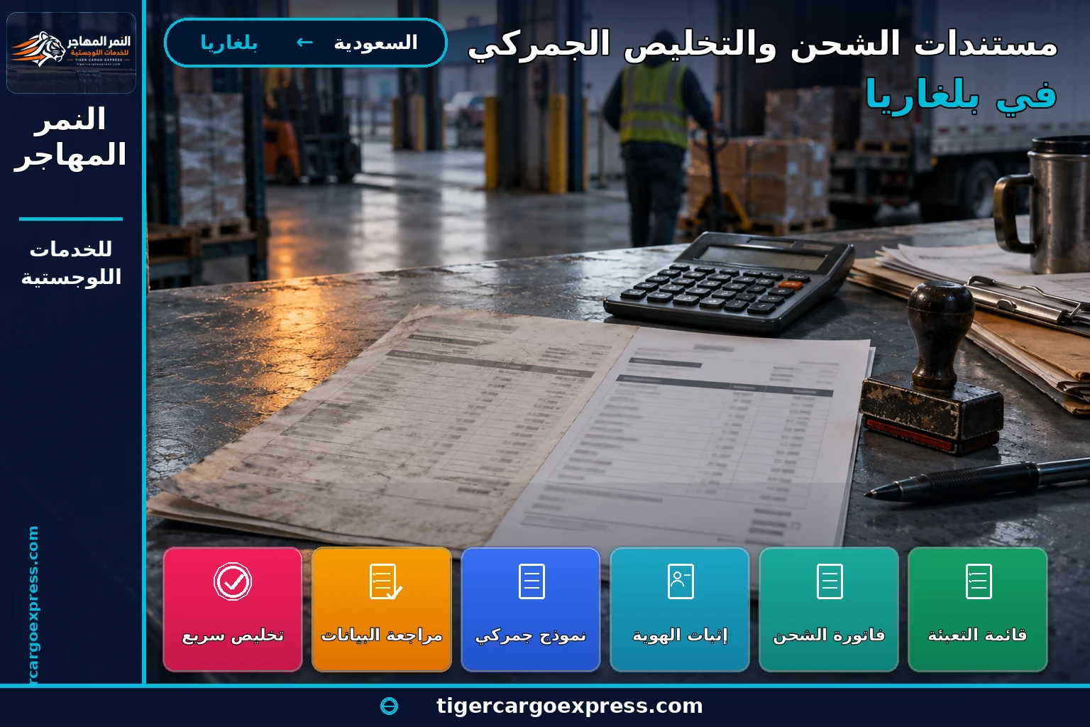 فاتورة شحن إلى بلغاريا بعمودي سعر قديم وجديد