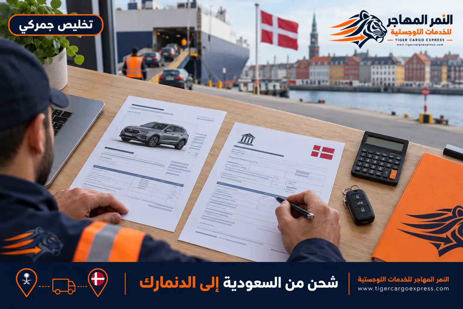 المستندات المطلوبة للشحن من السعودية إلى الدنمارك وتقدير ضريبة التسجيل