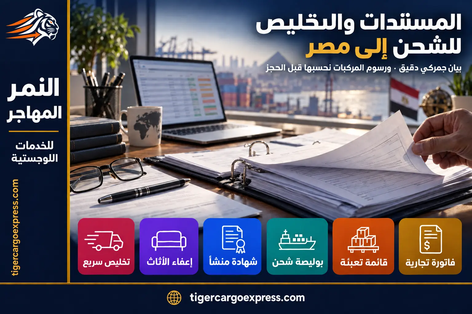 المستندات المطلوبة للشحن من السعودية إلى مصر والتخليص الجمركي