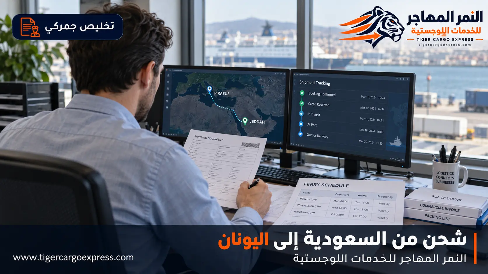 المستندات المطلوبة للشحن من السعودية إلى اليونان والتخليص في بيرايوس