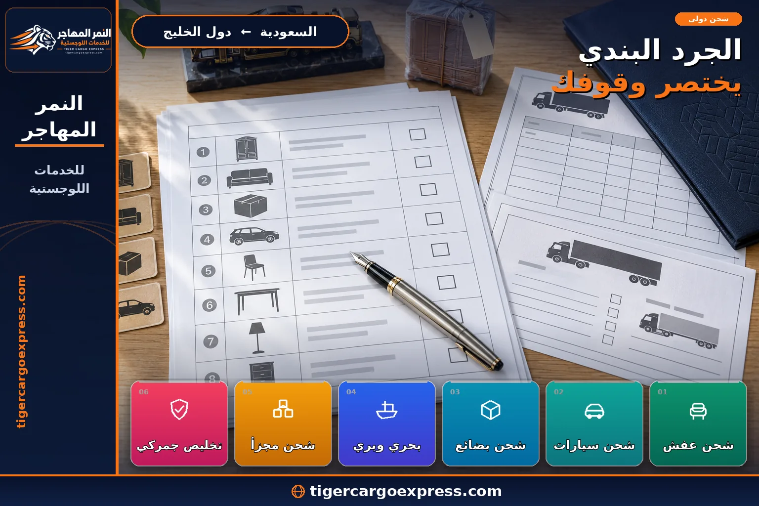 مستندات التخليص والمانيفست للنقل البرّي من السعودية إلى دول الخليج