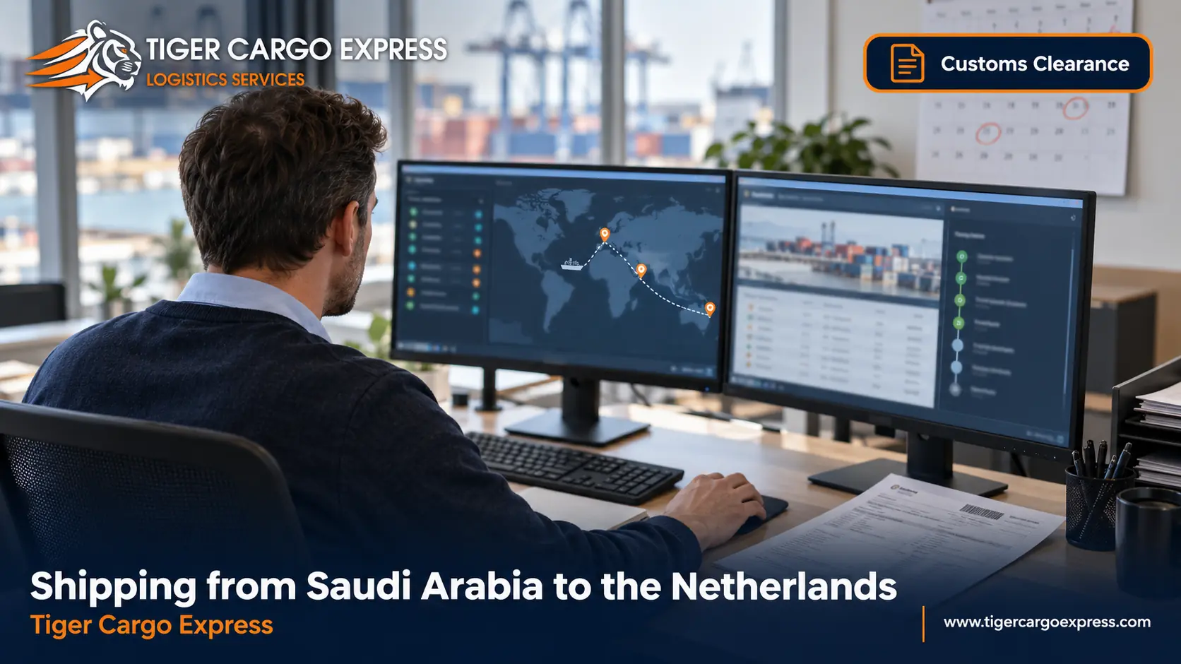 Documents required for shipping from Saudi Arabia to the Netherlands and container tracking