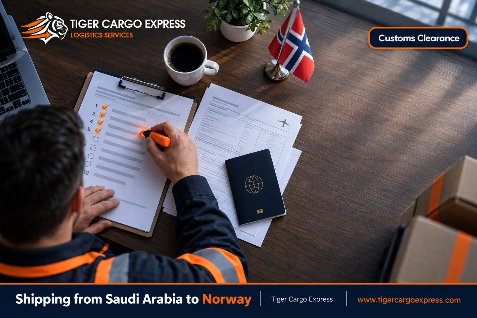 Documents required for shipping from Saudi Arabia to Norway and the removal goods declaration