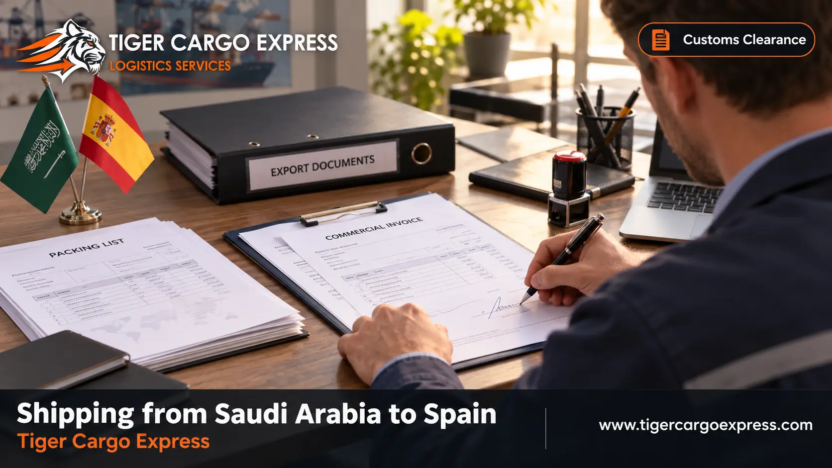 Documents required for shipping from Saudi Arabia to Spain and the consular certificate