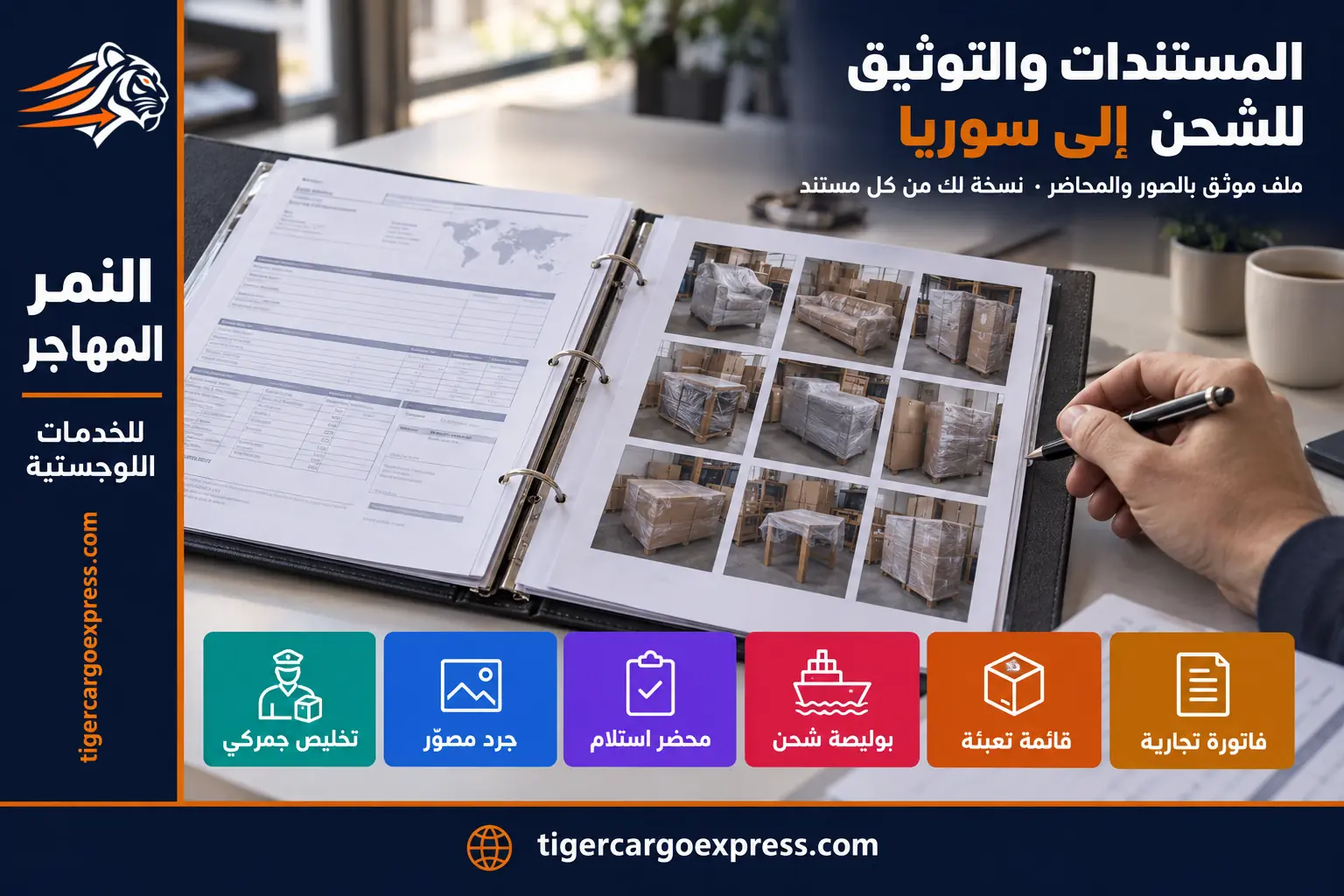 المستندات المطلوبة للشحن من السعودية إلى سوريا والملف الموثّق