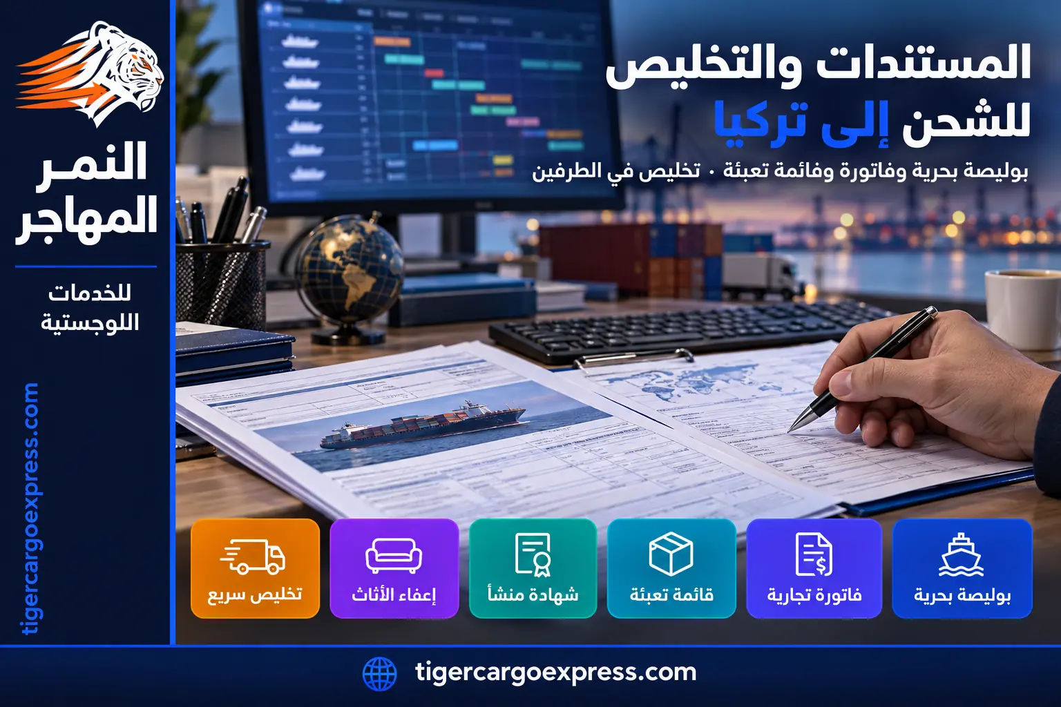 المستندات المطلوبة للشحن من السعودية إلى تركيا والتخليص الجمركي