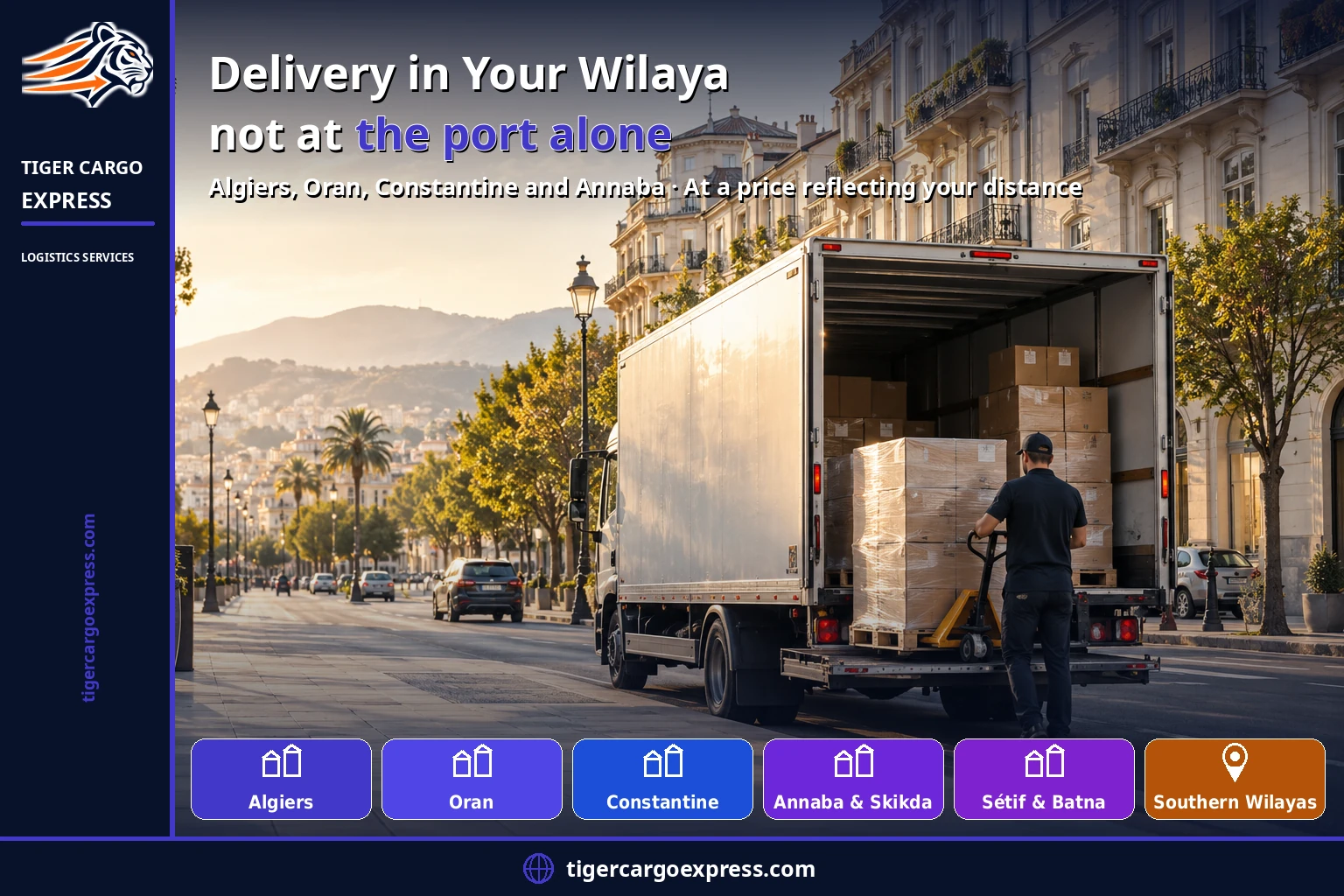 Delivery in your wilaya rather than to Algiers alone