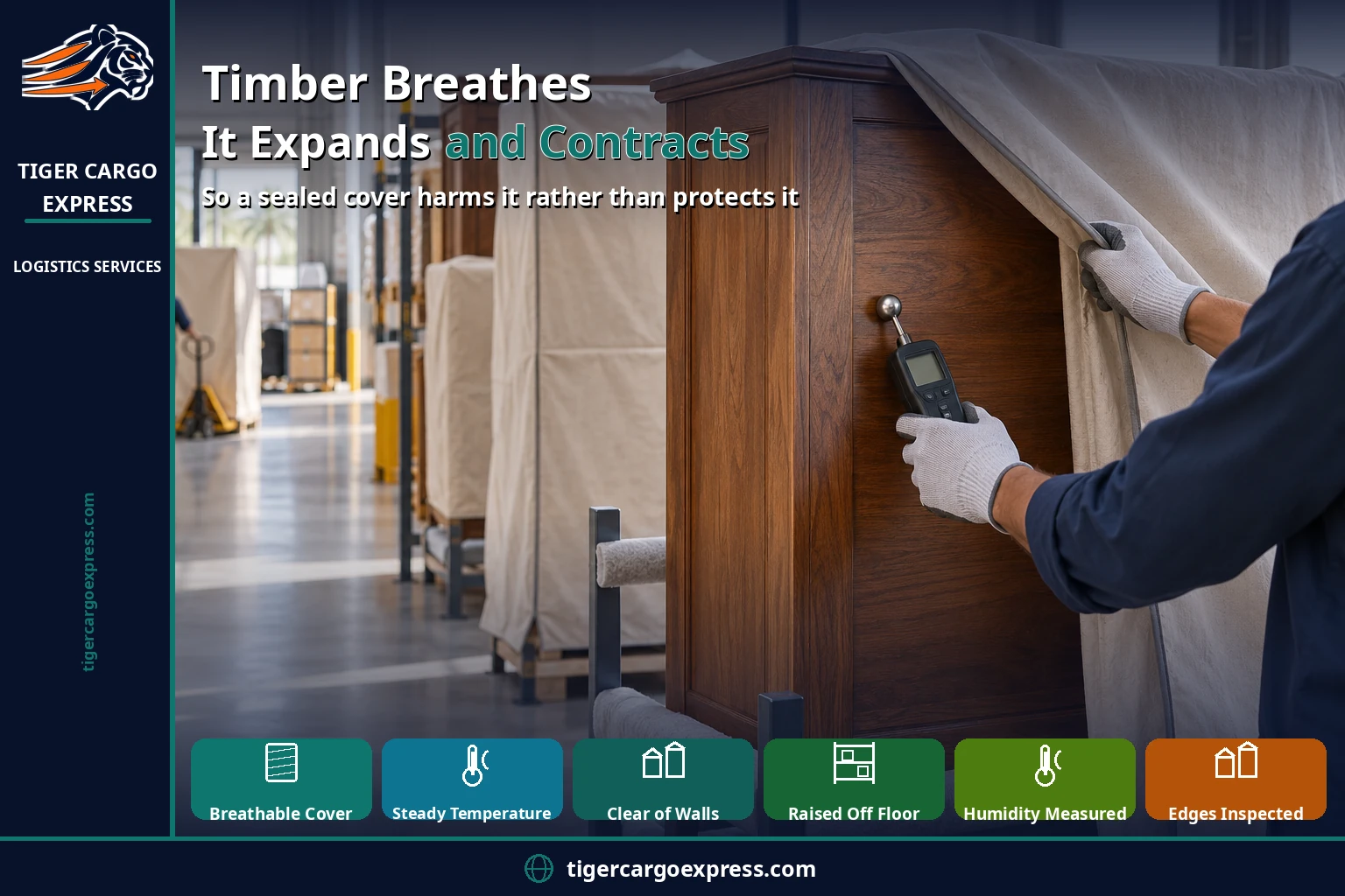 Timber breathes, expands and contracts
